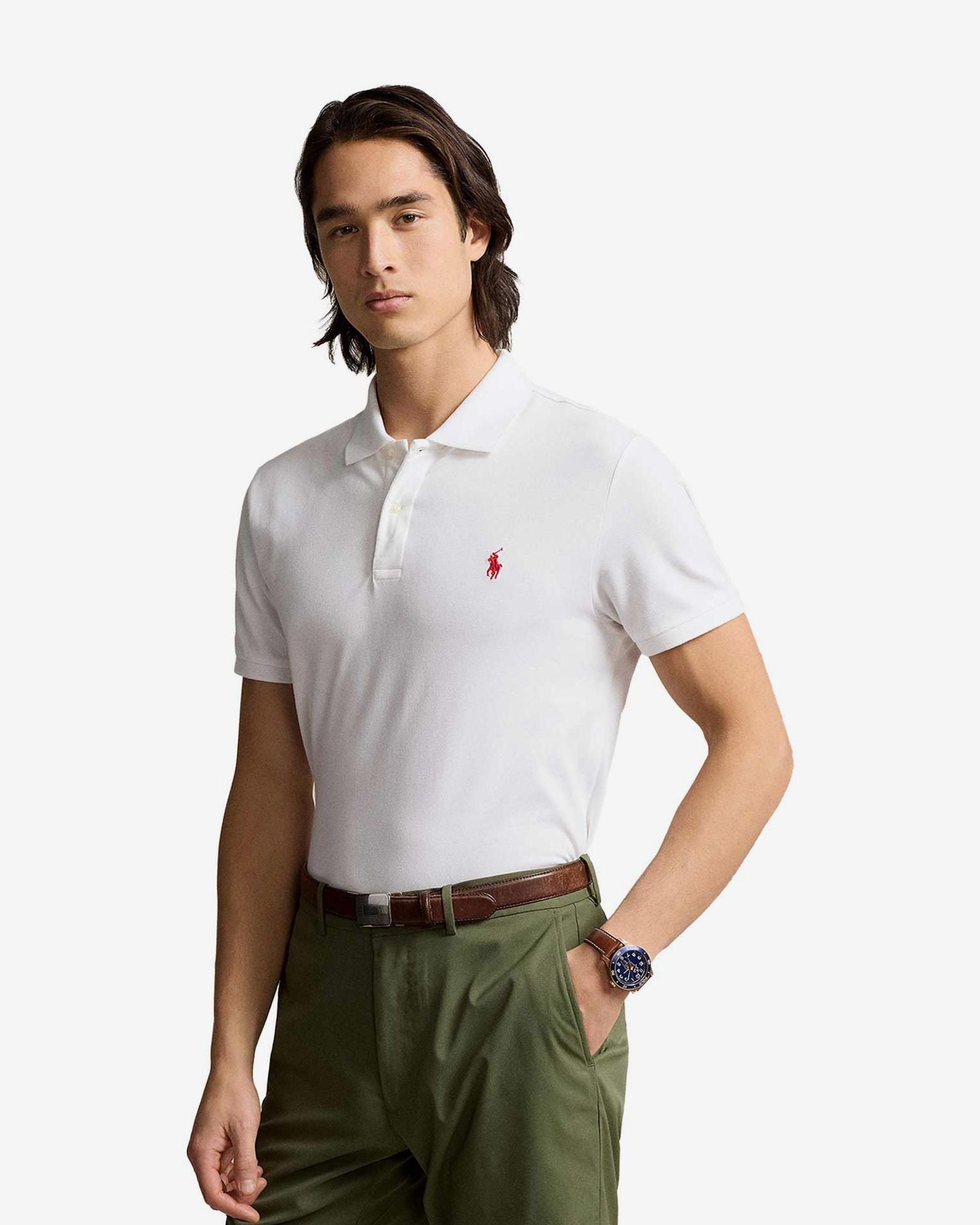 Ralph Lauren Stretch Mesh Short Sleeve Polo Shirt | Deporvillage