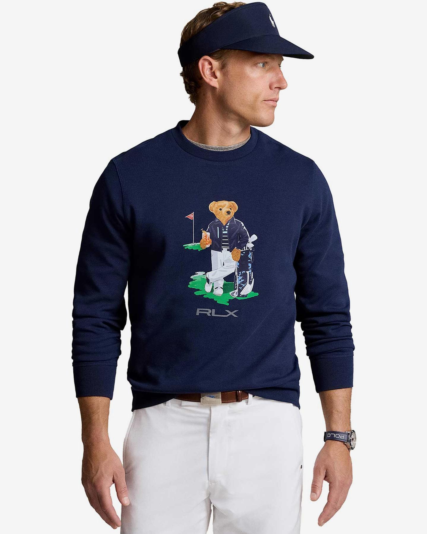 Ralph Lauren Polo Bear Double Knit Sweatshirt | Deporvillage