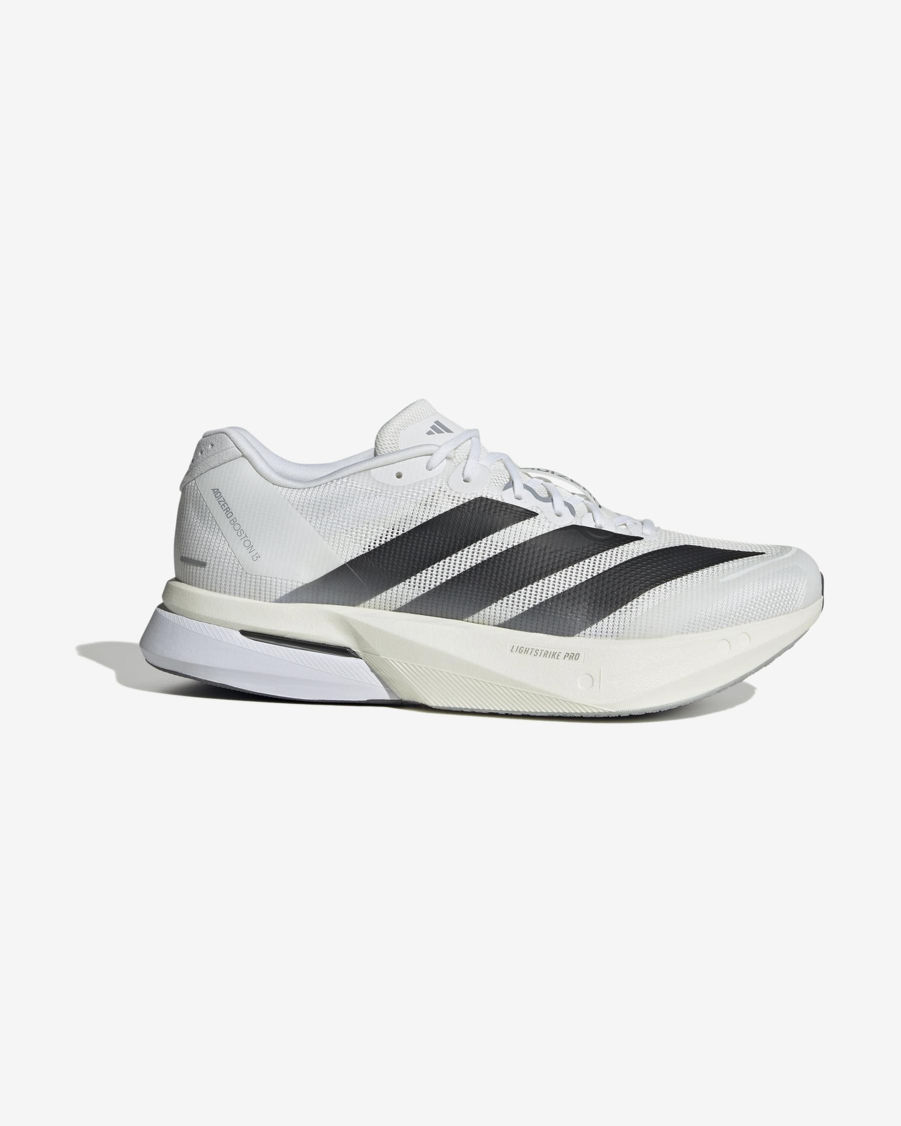 ADIZERO BOSTON 13 M ホワイト/ブラック/レッド adidas Adizero Boston 13 Men's White/Core Black/Lucid Red