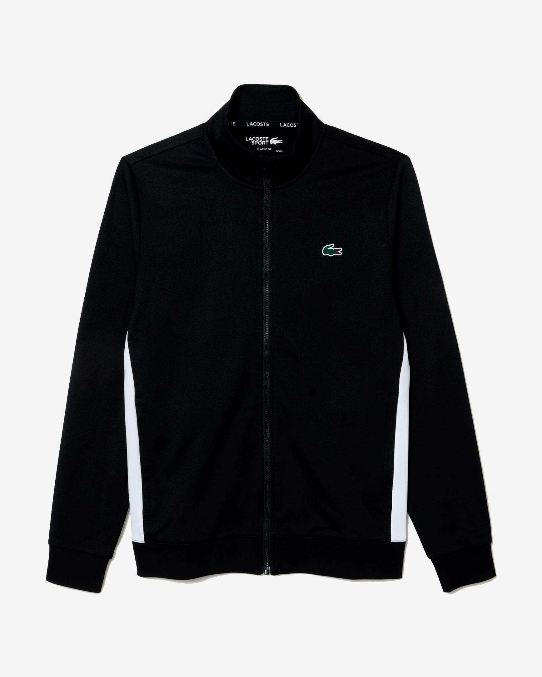 LACOSTE SPORT ブラックジャケット US S/M Lacoste Men's Sport Zip-Up Track Jacket Lightweight