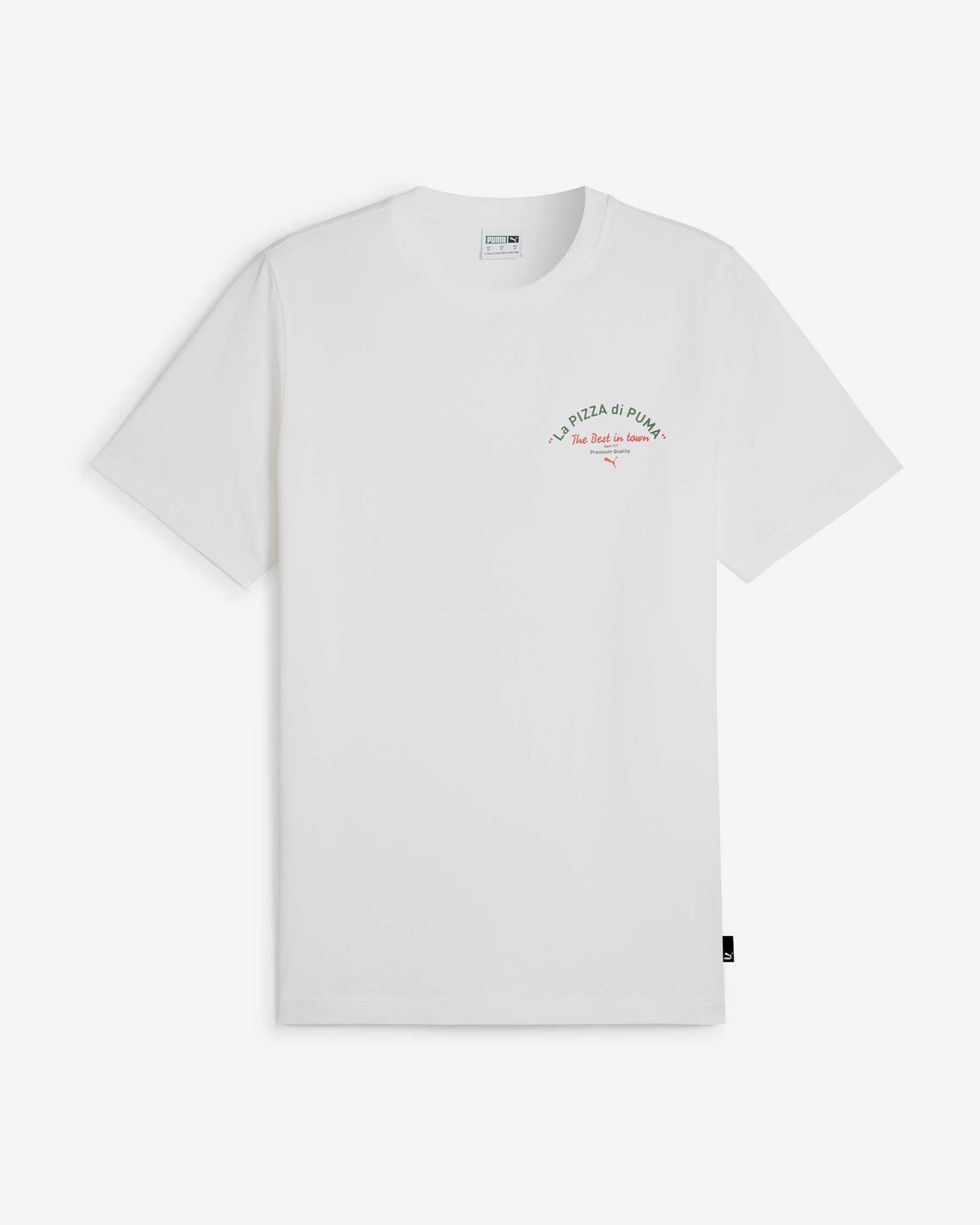Puma Graphics Puma Pizza Short Sleeve T-Shirt | Deporvillage