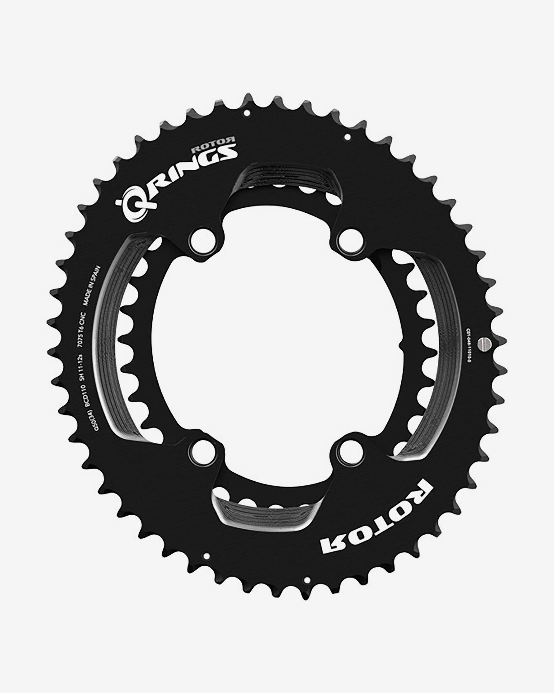 N*a様 ROTOR Q-RINGS BCD110 50-34Tセット ROTOR 「ローター」 Q-RINGS 50-34T チェーンリングセット / 京都八幡