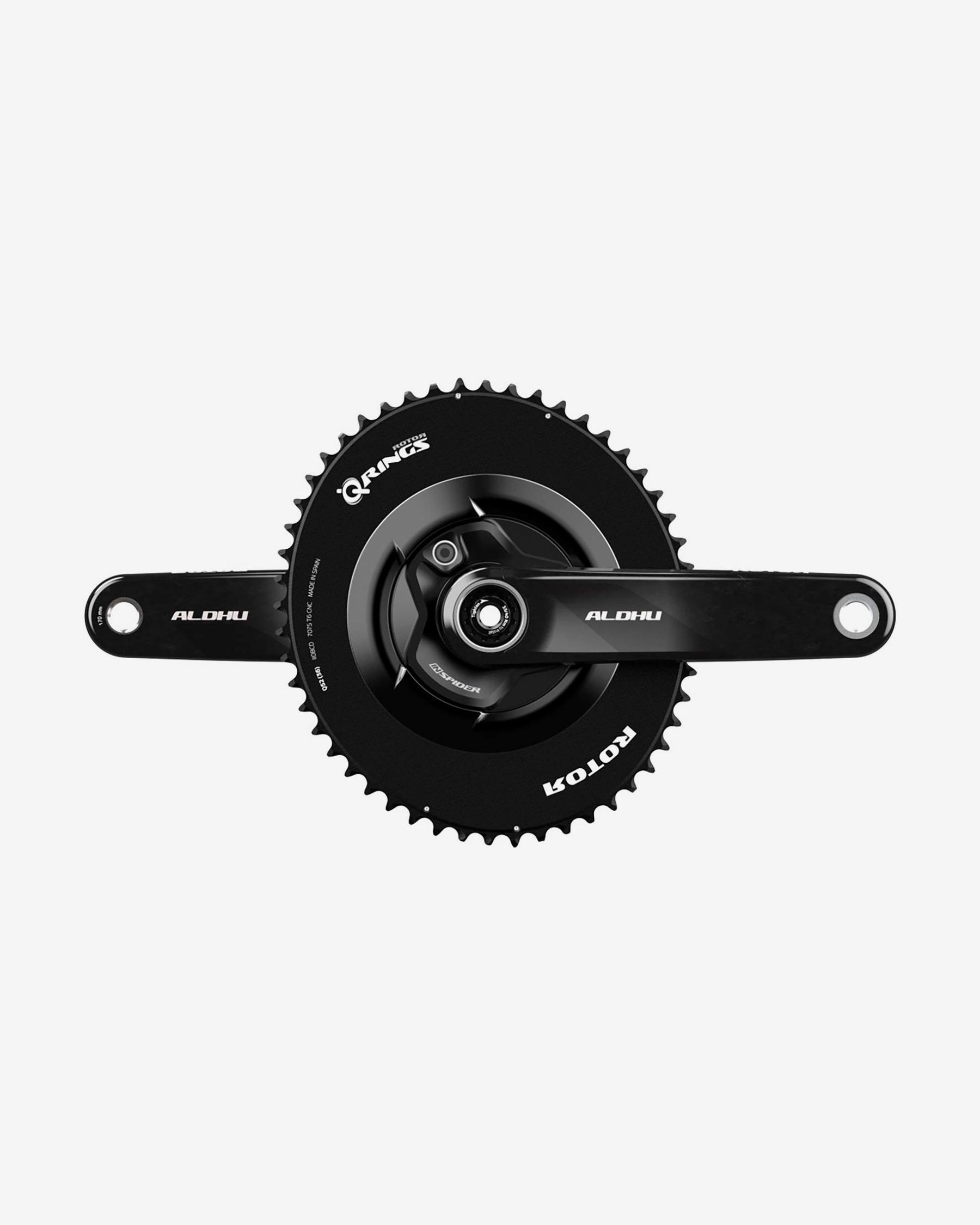 Rotor Inspider Aldhu Carbon Round 52/36D Crankset with