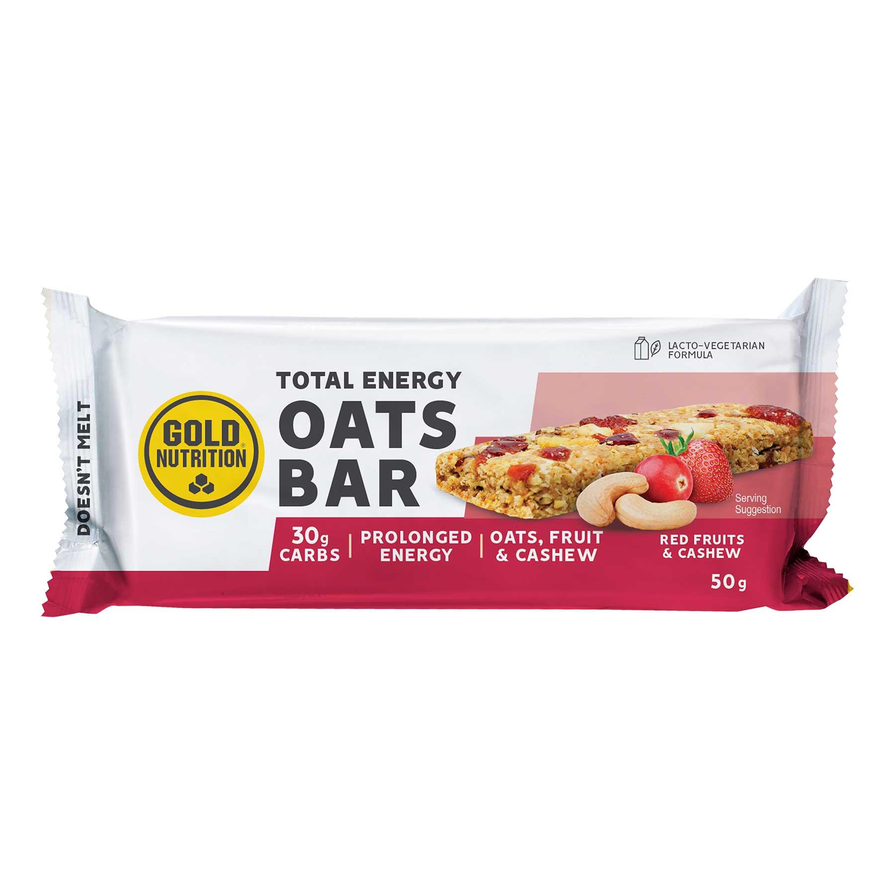 Barre énergétique Gold Nutrition Total Energy Oats goût fruits rouges