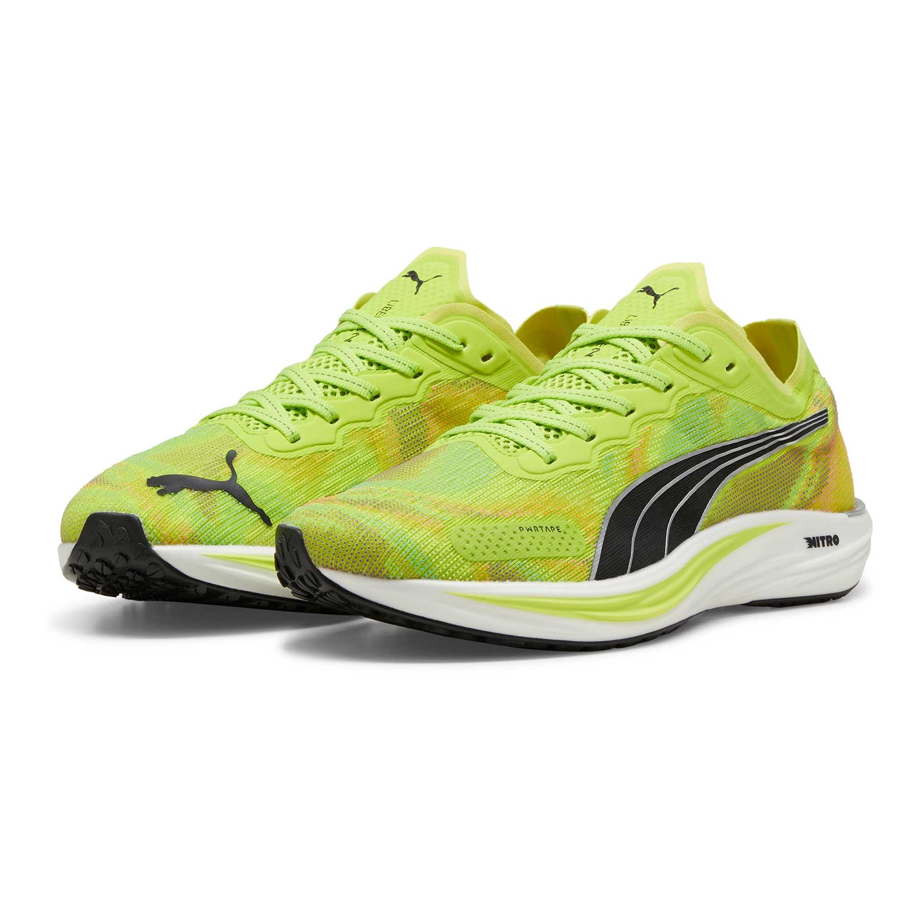 Zapatillas Liberate NITRO De Puma - Para Correr, Mujer, Negras/azules, Tecnología NITRO