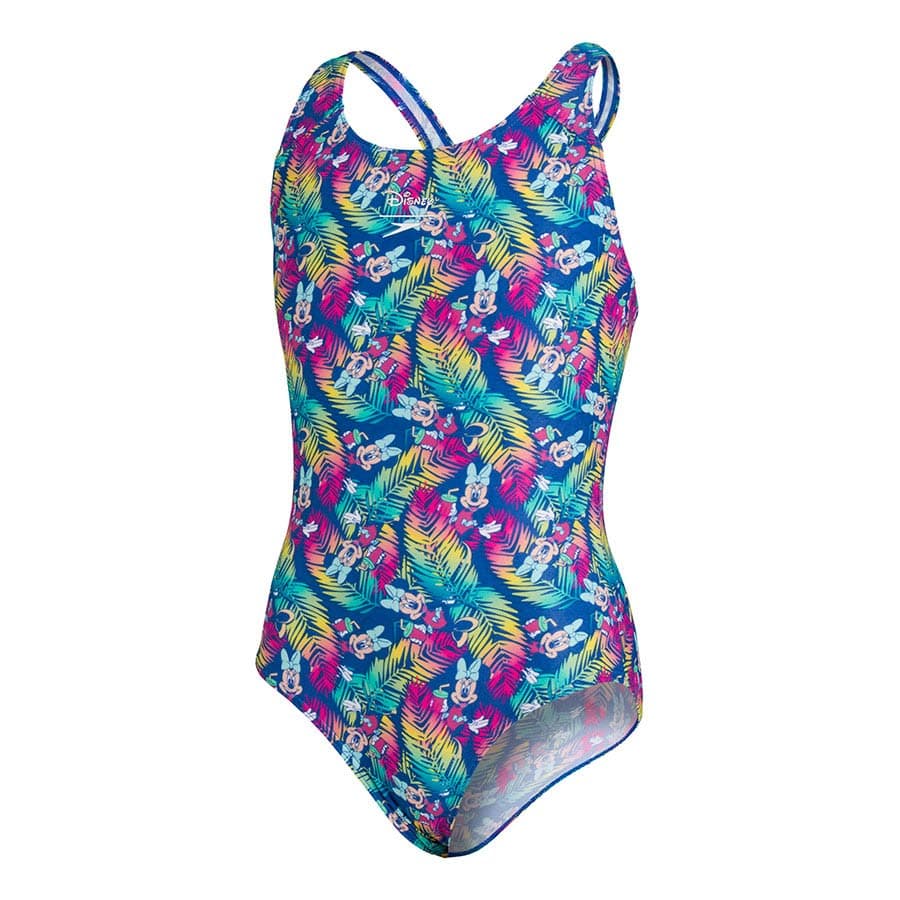 Speedo Disney Minnie Mouse Allover Splashback Costume da Bagno con Stampa Minnie da Bambina Speedo Disney Minnie Mouse Allover Splashback Costume da Bagno con Stampa Minnie da Bambina