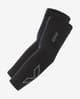 Manguitos 2XU Compression Arm Sleeves Flex Run negro gris rojo
