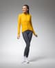 Maillot Alé Pragma Fondo 3.0 manga larga amarillo anaranjado mujer