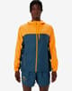 ASICS Fujitrail Packable Kapuzenjacke orange/blau