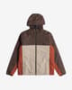 Chaqueta con capucha Billabong Transport marrón blanco rojo