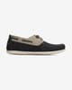 Barbour Wake Boat Shoes navy blue beige