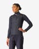 Chaleco cortavientos Castelli Unlimited Puffy negro brillante mujer