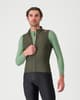 Chaleco cortavientos Castelli Espresso verde caqui