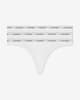 Tanga Calvin Klein Modern Logo blanco puro (3 unidades)