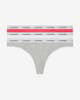 Tanga Calvin Klein Modern Logo gris blanco rosa (3 unidades)