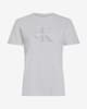Camiseta Calvin Klein Jeans Chenille Monologo Regular manga corta gris mujer