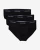 Slip Calvin Klein Hip negro puro (3 unidades)