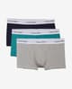 Bóxer Calvin Klein Icon Cotton Stretch gris verde negro (3 unidades)