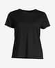 Camiseta Casall Soft Texture manga corta negro puro mujer