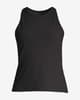 Camiseta Casall Signified Rib tirantes negro puro mujer