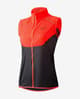 Chaleco Dynafit Vertical Wind 49 cortavientos coral fluo negro mujer