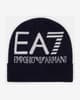 Gorro EA7 Beanie Logo negro blanco