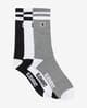 Calcetines Element Clearsight (3 pares) negro gris blanco