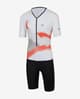 Body triathlon Finisseur Pro manica corta bianco rosso