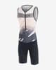 Finisseur Pro Ilusion Sleeveless Trisuit White Grey Black