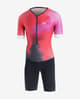 Tritraje Finisseur Pro Clouds manga corta rojo lila negro