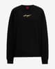 Sudadera HUGO Signature Crew negro dorado mujer