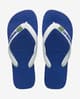 Chanclas Havaianas Brasil Logo azul blanco
