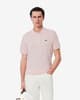 Polo Lacoste Classic Fit L.12.12 LIGHT manga curta rosa claro brilhante