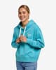 Sudadera con capucha Lee Essential azul turquesa mujer