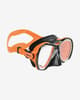 Máscara de buceo Mares Force-X LiquidSkin naranja con lentes transparentes