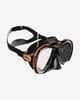 Máscara de buceo Mares Force-X naranja negro con lentes transparentes