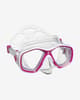 Máscara de buceo Mares Tapu Junior rosa con lentes transparentes
