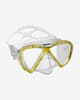Máscara de buceo Mares Samui Mid amarillo con lentes transparentes