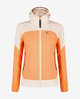 Chaqueta con capucha Montura Seed naranja blanco perla mujer