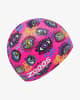 Swimming Cap Zoggs Silicone Printed Pink Green Yellow