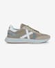 Zapatillas Munich Soon beige gris blanco