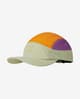 Buff 5 Panel Go Cap green off-white orange violet