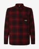 Camisa Oakley Butter Flannel manga larga rojo oscuro negro