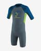 Traje neopreno corto O'Neill Toddler Reactor 2/2 mm azul cobalto verde claro infantil