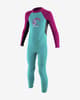 Traje neopreno Toddler Reactor 2/2 mm Back Zip manga larga azul rosa infantil