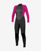Traje neopreno O'Neill Reactor 2 3/2mm Back Zip manga larga negro rosa mujer