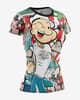 Otso Popeye Short Sleeve T-shirt intense red blue Women