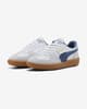 Zapatillas Puma Palermo Leather blanco gris azul junior