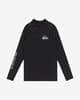 T-shirt Quiksilver Everyday manche longue noir blanc garçon