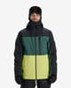 Chaqueta con capucha Quiksilver Sycamore Block 20K negro verde amarillo